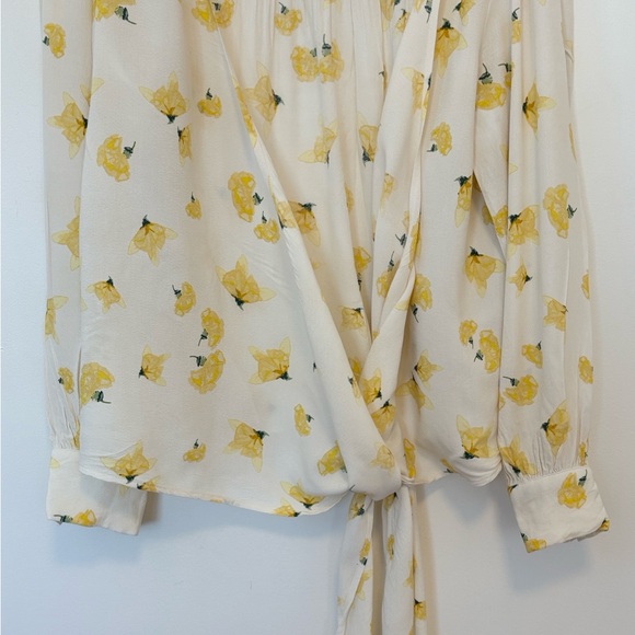 ba&sh Koxie Floral Print Wrap Top , sz : small - Picture 11 of 14